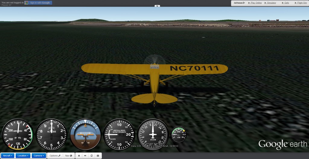 구글어스 비행 시뮬레이션 게임